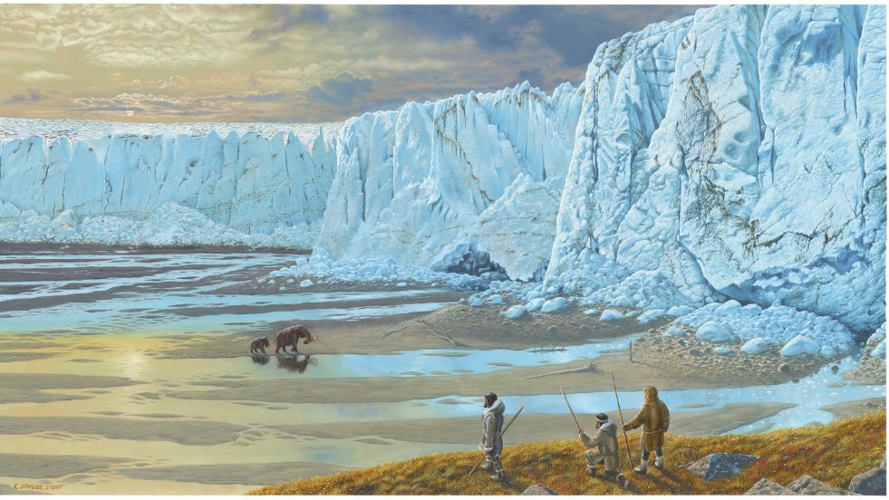 Eiszeitliche Gletscherlandschaft. © Landesamt für Denkmalpflege und Archäologie Sachsen-Anhalt.