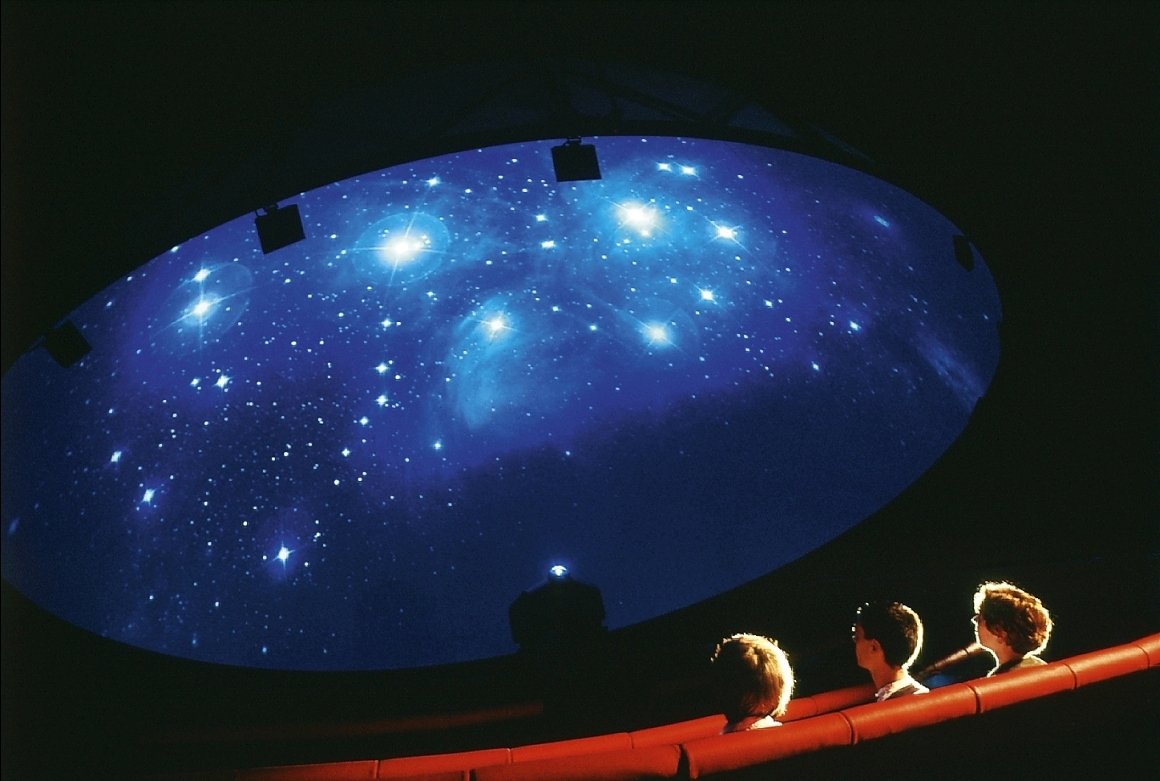 Ein Blick in das Planetarium der Arche Nebra. © Landesamt für Denkmalpflege und Archäologie Sachsen-Anhalt, Juraj Lipták.